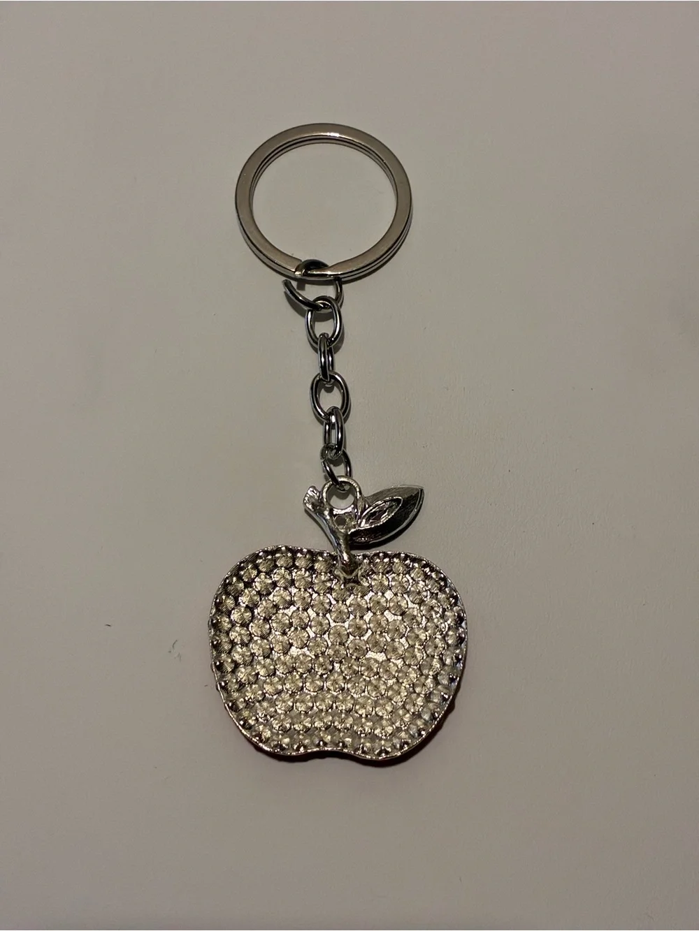 Crystal Apple Keychain - Red New Without Tags
